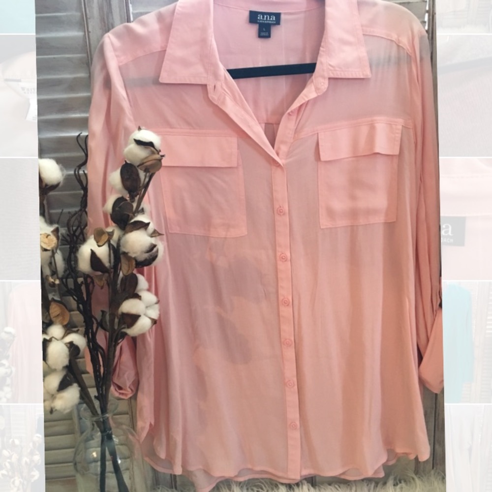 Button-down blouse